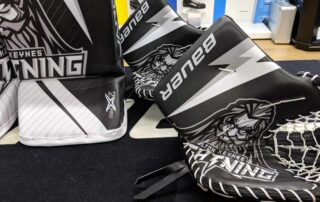 Check out the bling...Jordan's goalie pads are here | Milton Keynes Lightning