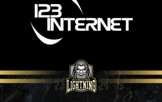 123 Internet sponsor MK Lightning for the 23/24 season