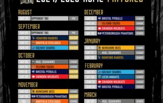 MKL Home fixtures 24/25