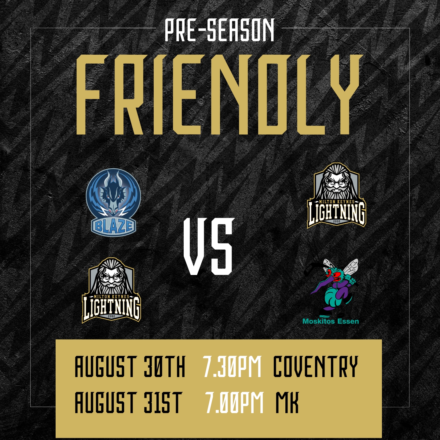 MKL August Pre-season