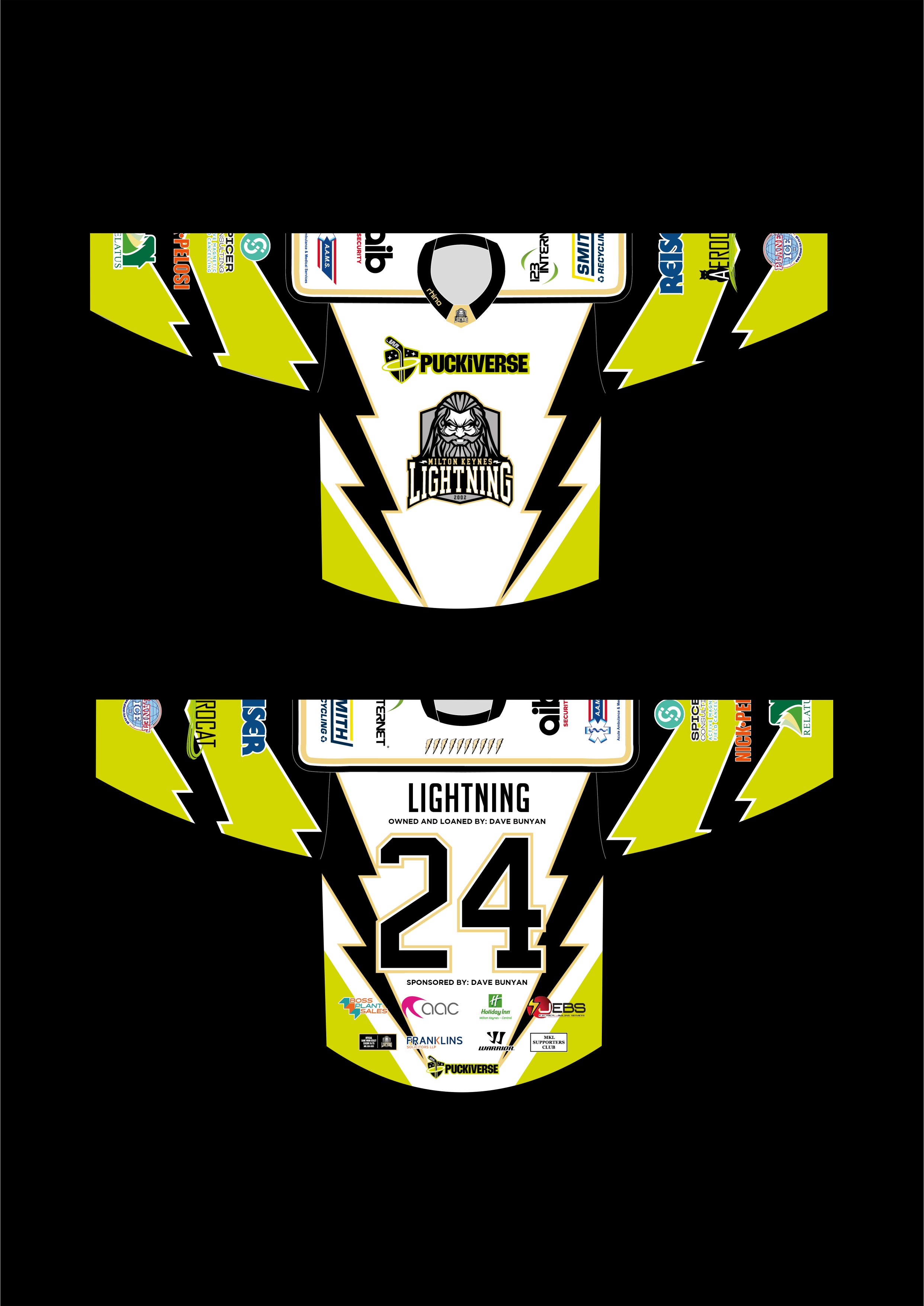 Puckiverse MKL warm up jersey front and back 24/25