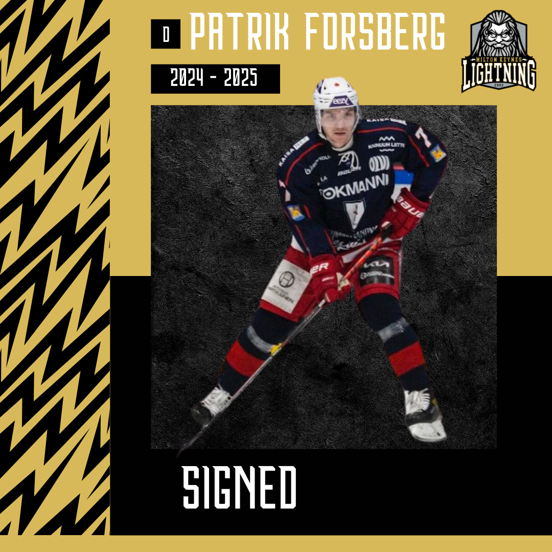 Patrik Forsberg signs for MK Lightning 24/25