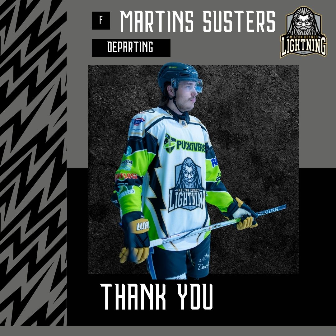 Martins Susters departs MK Lightning